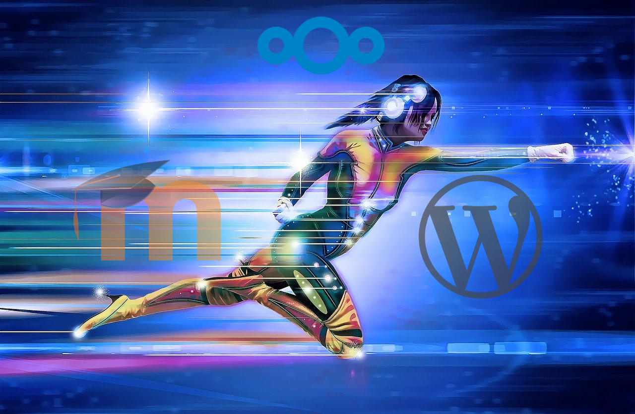 Nextcloud Moodle WordPress hirukoa